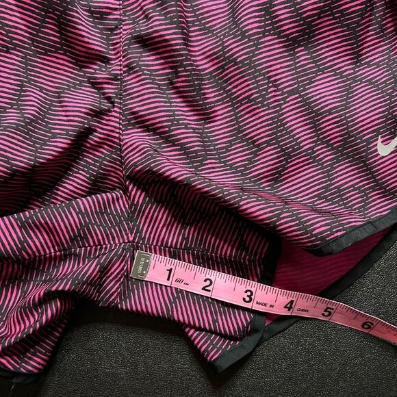 Nike Women's Dri Fit Pink and Black Running Shorts - Picture 14 of 14